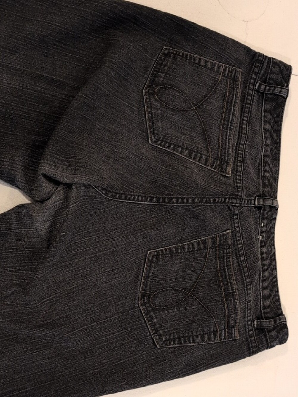 Calvin Klein Jeans Black Washed Denim Jean's - Picture 8 of 13